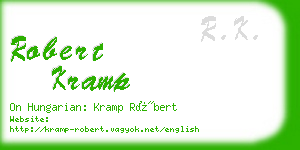 robert kramp business card